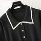 New autumn and winter long sleeve pleated light mature wind with bottom skirt  2224