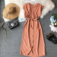 Robe portefeuille slim irrégulière 2873