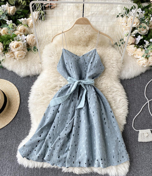 Cute v neck short dress A line fashion dress  1320