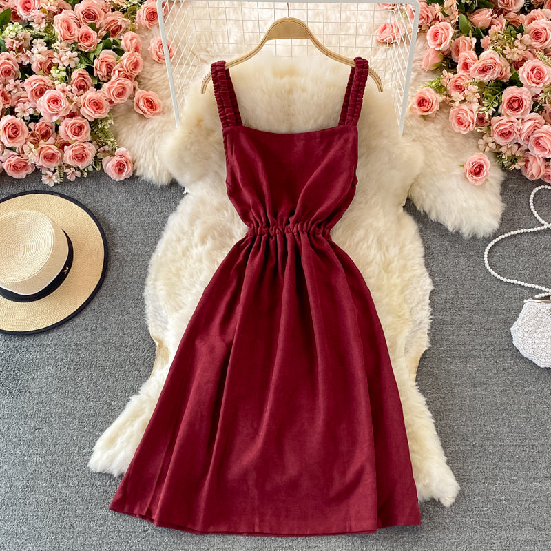 Robe en velours côtelé fin coupe-vent qui ferme la taille 3234