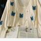 Pull cardigan avec bretelles courtes à l'intérieur 1701