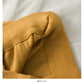 Korean split medium length solid color knitted skirt  2591