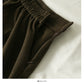 Korean Retro High Waist thin breasted thickened large swing skirt  2594