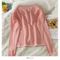 Pull col rond slim et slim pour femme, nouvelle chemise de bas assortie de couleur 2040