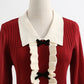 Red dress, knitted dress, small and thin, with a bottomed skirt inside  2441