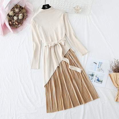 New beveled sweater + velvet skirt  2207