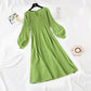 Women's net red long sleeve bottomed knitted dress  2138