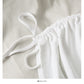 Drawstring lace up short slim Hip Wrap Skirt  2681