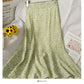 Hong Kong style retro floral high waist slim casual skirt  2637
