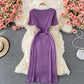 A long skirt with elegant temperament, slim waist and high height  3348