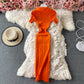 Robe vintage en tricot avec fermeture à la taille et aux fesses 2716