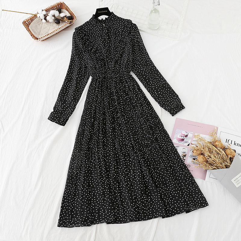 New style with long coat and French pleated skirt inside  2401