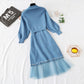 French minority skirt is a fairy net red bottomed long skirt suit  2457