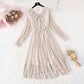 French retro Floral Dress Chiffon Dress fairy super fairy series  2376