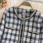 Retro small fragrance coat for women in autumn and winter  1631