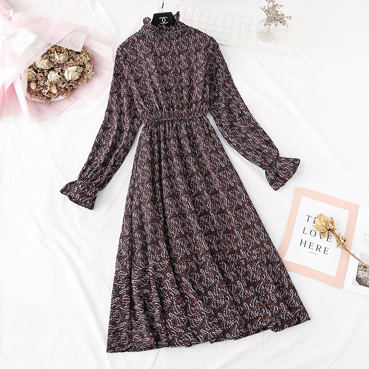 French retro interior with bottoming, plush and thickened Chiffon Skirt  2366