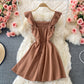 Backless striped strapless dress  2790