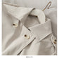 Han Fan loose and thin medium length double breasted solid coat  2085
