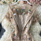 Kuchenrockkleid mit Netzstickerei und Blumenspitze 3178