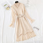 Minority LACE VEST knitted dress fashion suit two piece set female  2473