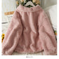 Plush thickened Lapel bubble sleeve cardigan coat  2116