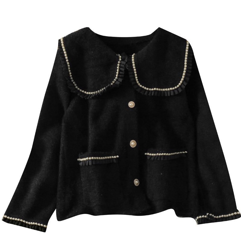 Manteau ample en peluche, pull féminin polyvalent à manches longues 1798
