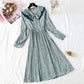 Vintage Floral Chiffon Dress  2193