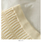 Korean stripe high waist thin solid color versatile knitted skirt  2648