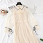 New super horn sleeve nail bead sling pleated long skirt two-piece set  2459