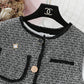 Two piece suit foreign style small fragrance vest LINED SKIRT loose A-line skirt  2357