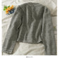 Small short tweed single breasted cardigan small coat  2092