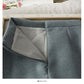 Sweet wind rose embroidered high waist thin woolen A-shaped skirt  2668