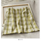 Korean casual plaid skirt  2600
