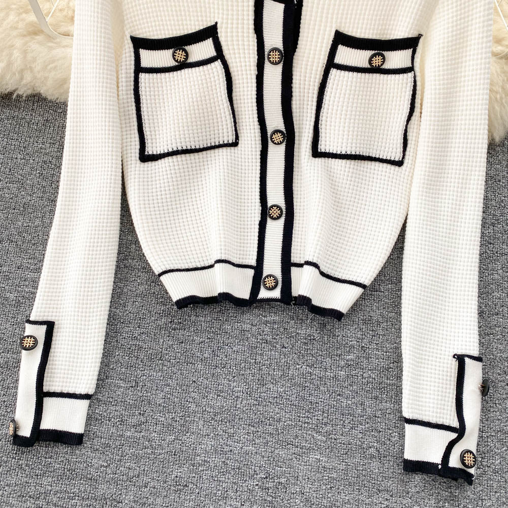 Jolis hauts en tricot cardigan pull en tricot 1486