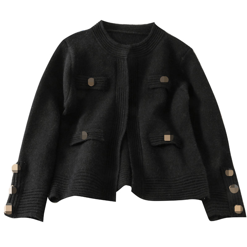 Pull sans boutons ample et fin au design de niche français 1801