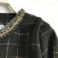 Small fragrant clothes, suit coat, versatile tweed, thin  1643