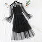 French minority retro doll skirt heavy industry lace mesh cake dress female  2468