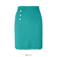 Slim candy color knitted Hip Wrap Skirt for women  2601