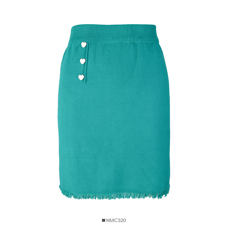 Slim candy color knitted Hip Wrap Skirt for women  2601