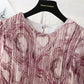 French retro interior with bottom over knee Chiffon loose pleated long skirt  2386