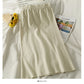 Korean retro breasted medium and long split Knit Skirt  2598