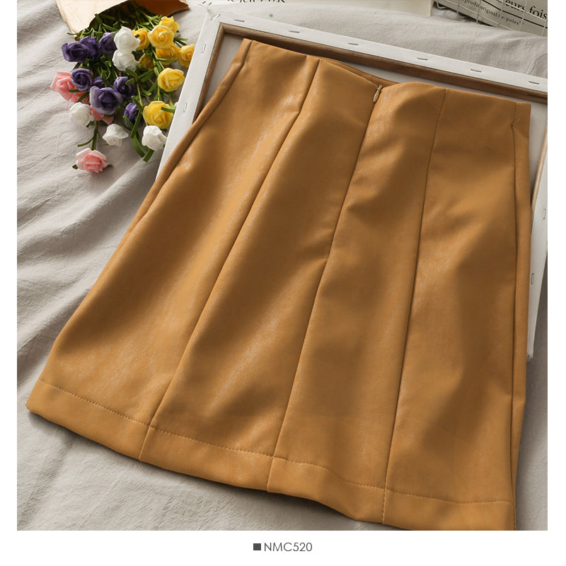 Korean fashion skirt women show thin high waist temperament Hip Wrap short skirt  2663