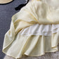 Robe bustier slim irrégulière à volants français 3293