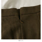 Simple and versatile open line high waist slim A-line skirt  2605