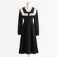 College style aging tea break skirt female Mori Department waist pure desire long skirt  2201