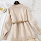 Medium and long suspender with bottom pleated wool skirt over the knee  2461