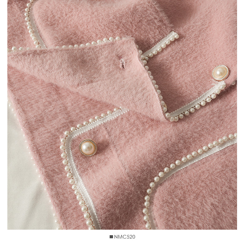 Manteau ample femme automne hiver col costume pull à manches longues 2052