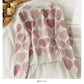 Pull imprimé coeur perle clou vent doux pour femme 1839