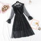 French first love skirt retro super fairy suspender bottom skirt two-piece set  2367
