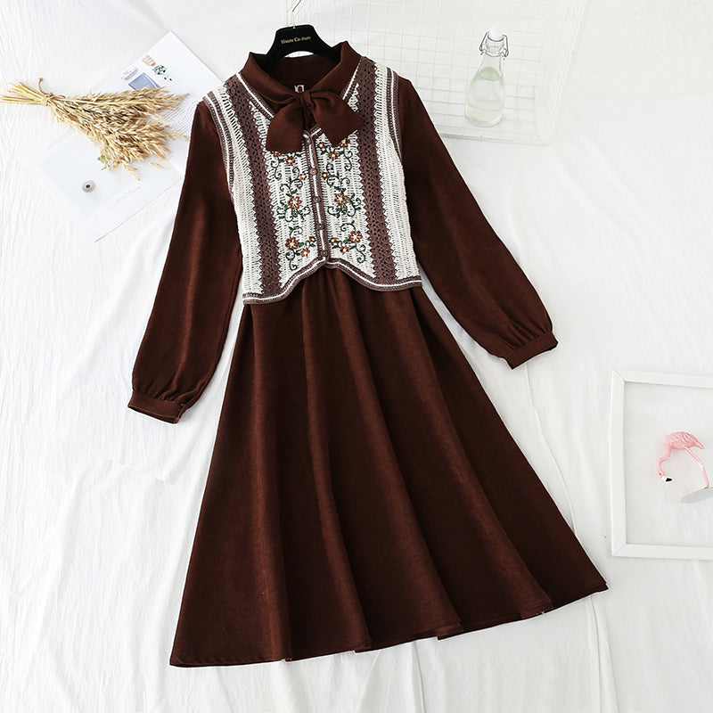 French Vintage winter suit dress  2178